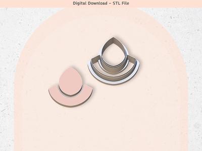 Minimalist Clay Cutter for Polymer Clay | Minimalist 10 Digital STL File | Clay Tools | 5 Sizes