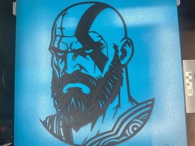 Kratos (God of War) Line Art/Wall Art