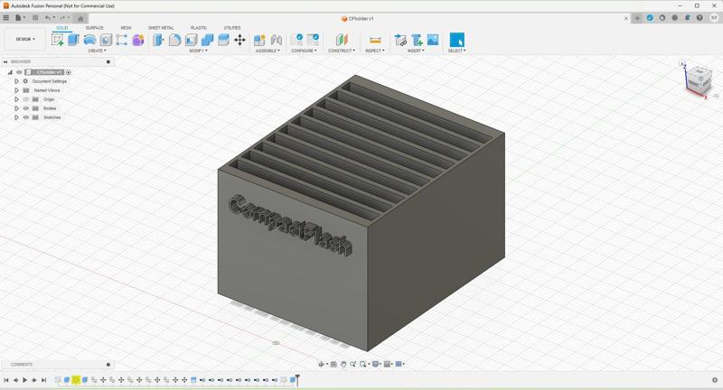 CompactFlash holder