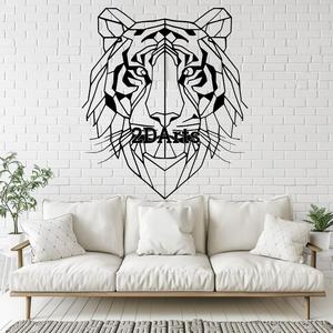 Low Poly Tiger Head 2D Wall Art/Window Art - Digital STL & SVG File for 3D Printing or Laser Cutting