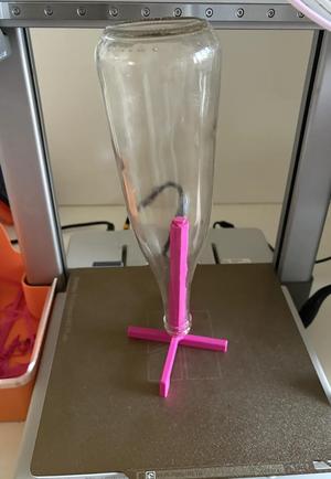 Foldable bottle-drainer stand