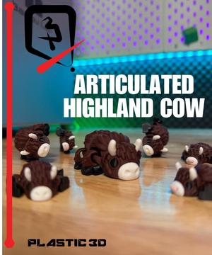 Articulated Highland Cow – A Moo-ving Print!
