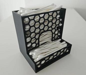 Hexagon inserts and infill inserts for Voronoi Q-Tips dispenser V2