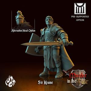 Sir Keane the Knight - 2 Versions: Mounted and on foot