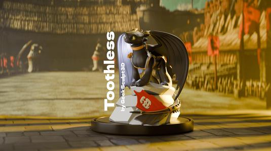 Toothless Dragon Sculpture – How to Train Your Dragon Collectible