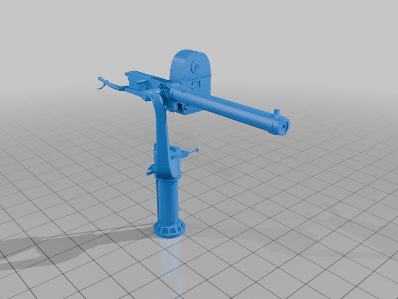US Navy Browning .50 Cal, M2, Water-Cooled, Pedestal Mount