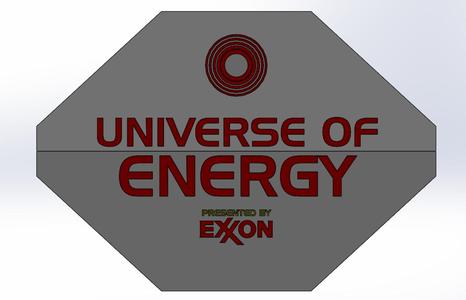 Universe of Energy Wall Sign | EPCOT Center | Walt Disney World