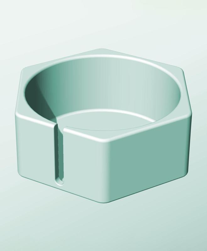 CH162-75-S Stackable slotted component box for creative makers
