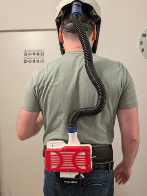 PAPR Powered Respirator for 3M Versaflo helmet and Optrel TH3P filter