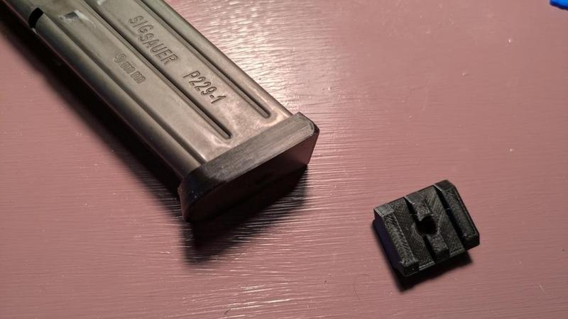 P229 Mag Base Pad and Pic Rail Segment for MantisX