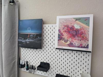 IKEA Skadis vinyl record stand | T-Clip System