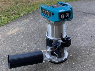 Dust adaptor for Makita Laminate Trimmer