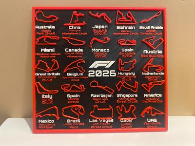 2026 F1 Calendar - All Printers