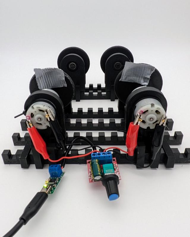 Motorised Rotary Tumbler for high speed (prototype)