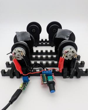Motorised Rotary Tumbler for high speed (prototype)