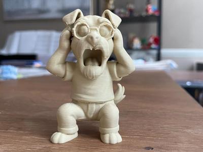 Shocked Schnauzer  / Funny Dog / Pet / Display