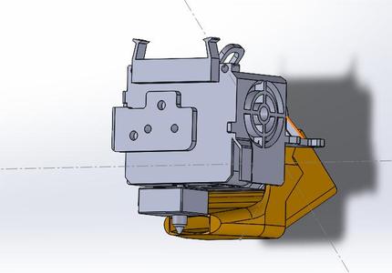 Ender 3 Sprite Extruder Pro 40mm Fan shroud