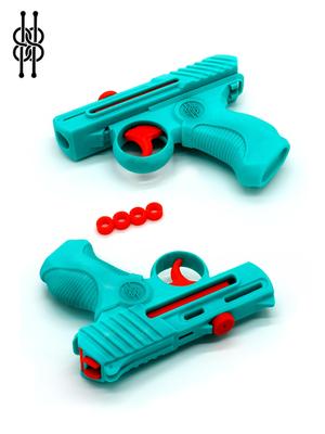 Fully 3D Printable Tiny Toy Gun - (x4 Round - semiauto) - v2