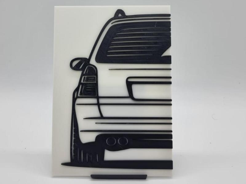 2D Wall Art Opel Vectra B i500 Estate