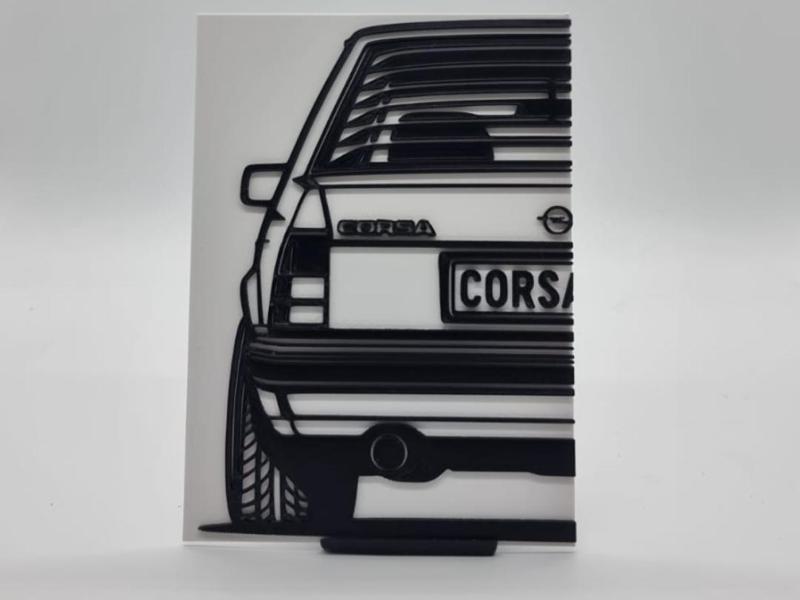 2D Wall Art Opel Corsa A TR