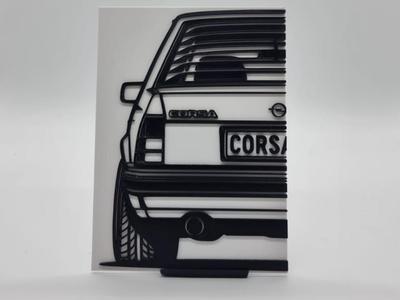 2D Wall Art Opel Corsa A TR
