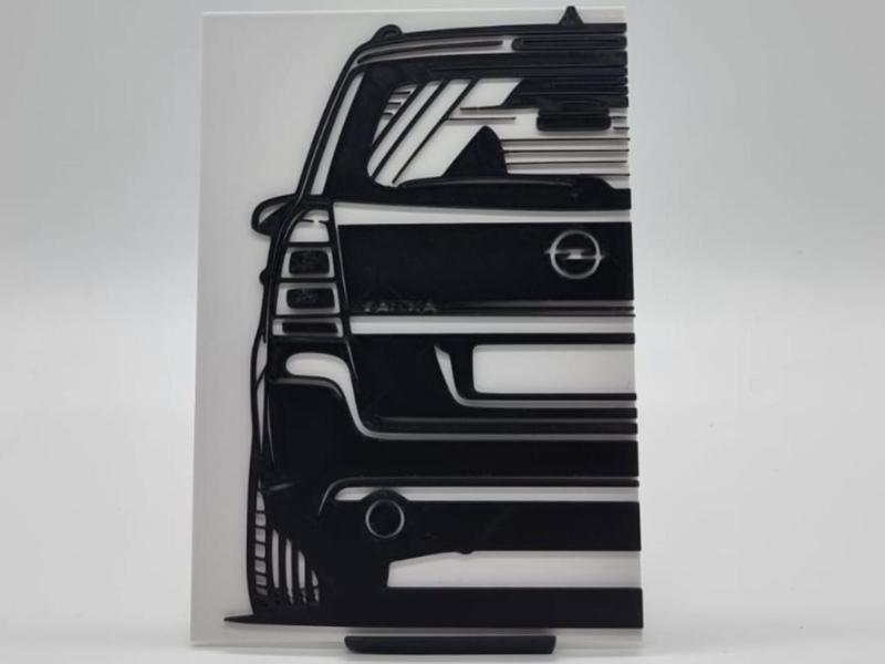 2D Wall Art Opel Zafira B OPC
