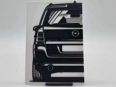 2D Wall Art Opel Zafira B OPC