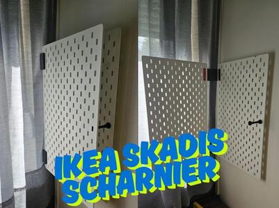 Hinge for Ikea Skadis (50mm spacing)