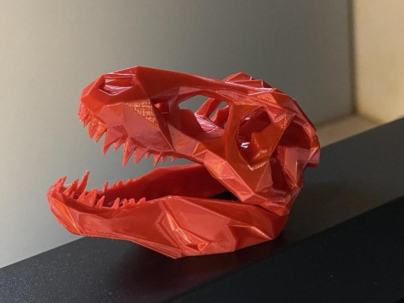 Low poly T-Rex skull