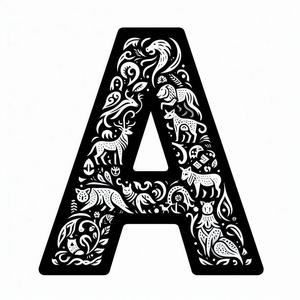 Crazy alphabet: Letter A