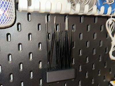 Tweezers Holder for IKEA Pegboard