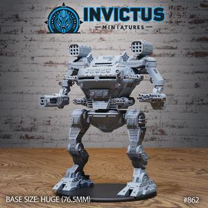 Bipedal Infiltrator / Space Siege Engine / Battle War Robot / Roving Vehicle / Steampunk Construct / Cosmic Invasion Army / Cyberpunk Technology / Sci-Fi Encounter