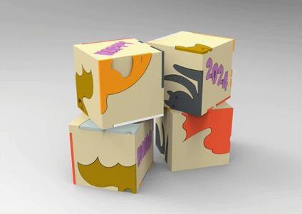 Jeu de cubes Halloween