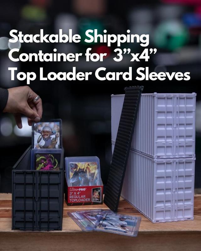 Stackable Container for 3"x4" Top Loader Card Sleeves