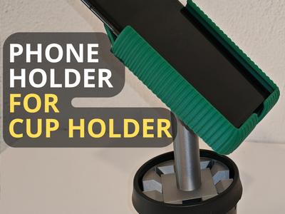 Phone Mount for Cup Holder – Adjustable Fit 