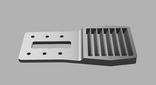 Wall mount for Bambulab P1P/P1S 45° exhaust air flange 