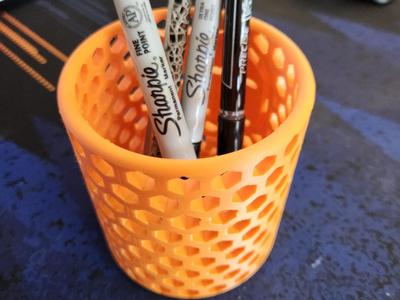 Hexagon Pen Holder / Can Koozie