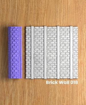 Collection Fuchsia | Brick Wall 018 | Polymer Clay Seamless Texture Roller