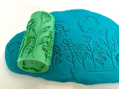 Floral Garden Embossing Roller 