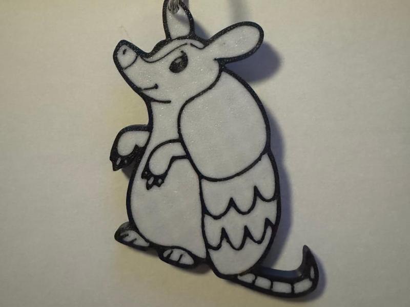Armadillo Keychain AMS/NoAMS version