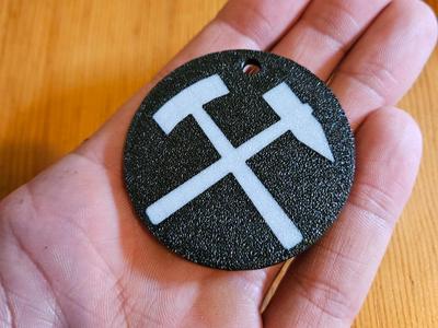 Hammer and Sickle, Pendant, Hammer and Sickle