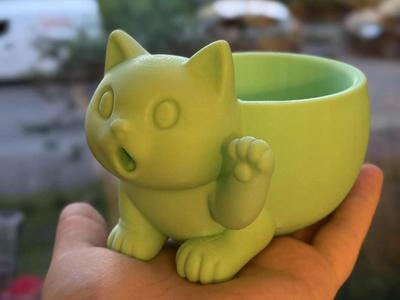 Cute Waving Cat Bowl