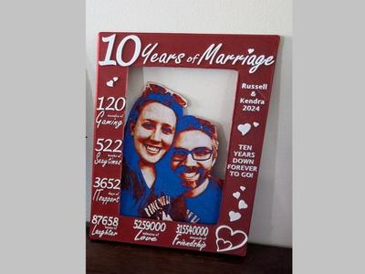 4x6 Anniversary Customizable Picture Frame