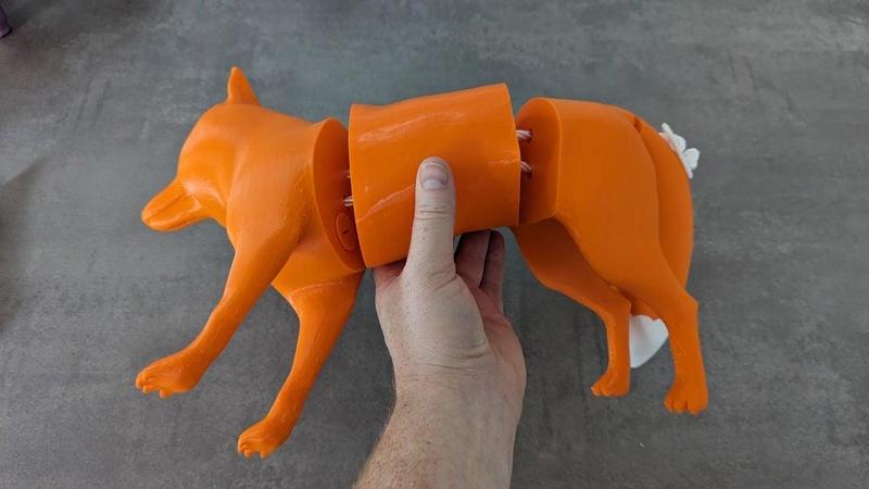 Four-Part Fox Dummy for Dog Training