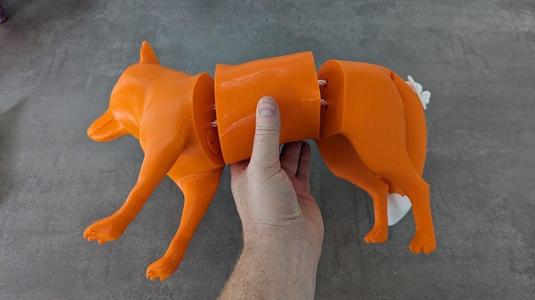 Four-Part Fox Dummy for Dog Training