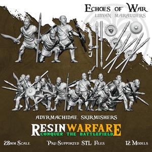 Adyrmachidae Warriors - Echoes of War: Punic Wars