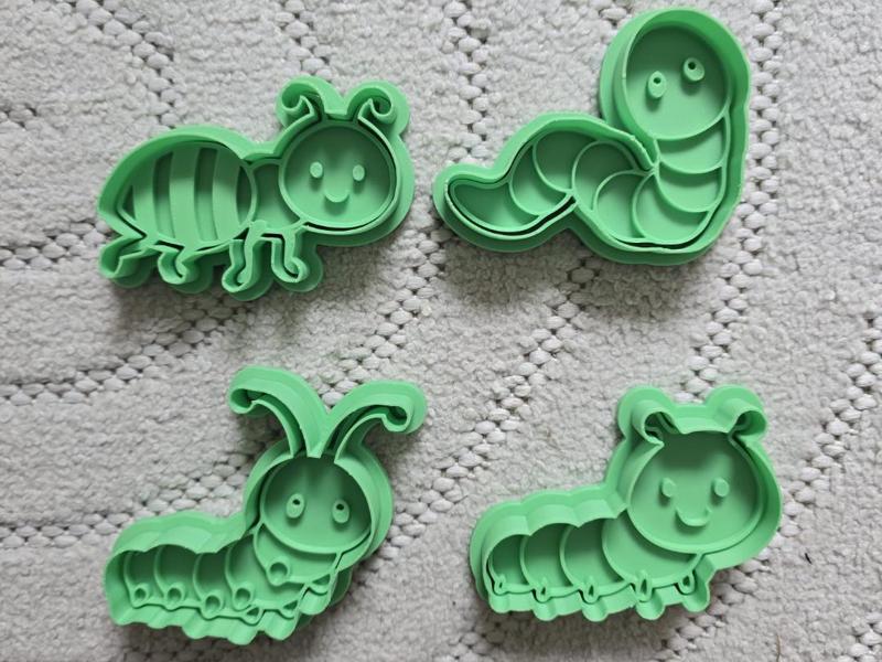 Cute Insect Cookie Cutter Playdoh Clay Animal Fun