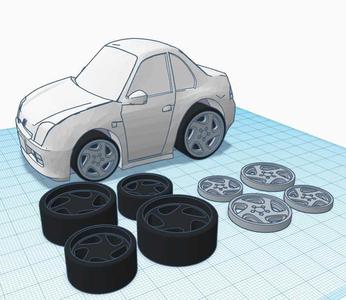 Honda Prelude Cute (BIG) (WHEELS) (BLADES)