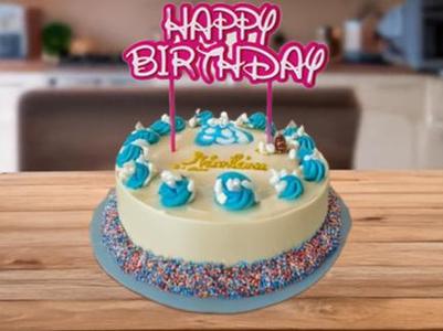 Happy Birthday Cake Topper Disney Font