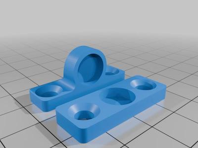 Magnetic door latch for 10x3mm magnets